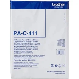 Brother - PAC411- Fogli A4 (100 fogli) carta termica per stampante di  etichette Gamma PJ