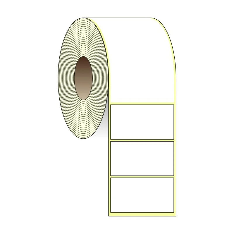 22 rotoli di etichette trasferimento termico 110x60x800 P.zi con adesivo in confezione BOX